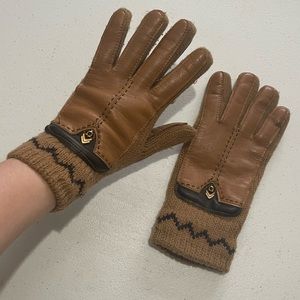 Vintage English Village Gloves Acrylic Omega Symbol